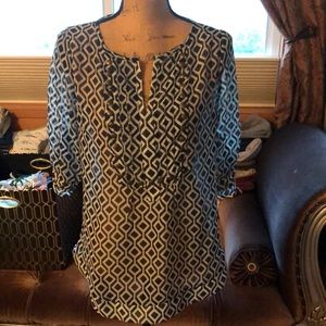 41 Hawthorne print shirt  S/M ❤️❣️💕